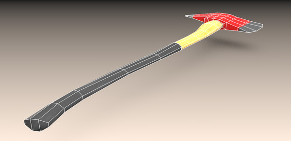3d model firefighter axe - Firefighter axe by TotexArtz